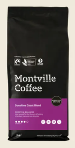 Coffee GROUND Espresso Sunshine Coast Blend Organic 1kg - Montville Coffee