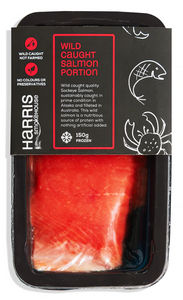 SALMON Single Portion Wild caught Atlantic  125g - Harris