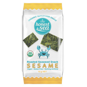 SESAME Roasted Seaweed Snack Organic 10g - Honest Sea