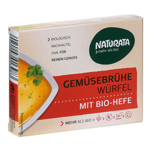 VEGETABLE Stock Cubes Organic 15 x 6 x 12g - Naturata