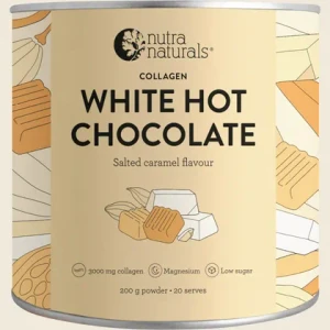 Collagen WHITE HOT CHOCOLATE Salted Caramel Organic 200g - Nutra Naturals