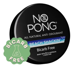 No Pong BEACH SHACKIN' BiCarb FREE Anti Odourant 35g Tin