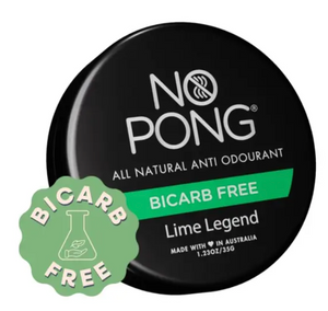 No Pong LIME LEGEND BiCarb FREE Anti Odourant 35g Tin