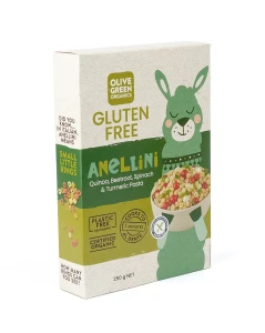 Quinoa & Rice w/ Beetroot & Spinach GF ANELLINI Organic 250g - Olive Green Organics