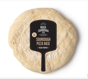Sourdough Pizza Base Organic 300g - Noosa Sourdough (May Be Frozen)