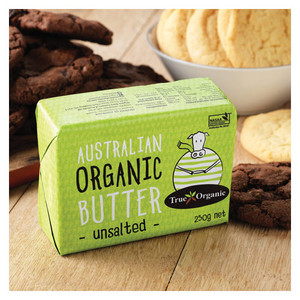Butter Unsalted Australian Organic 250g - True Organic