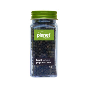 Peppercorns Whole Black Organic 50g - Planet Organic