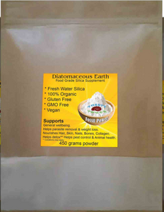 D.etox Silica Diatomaceous Earth Organic 450g - Fossil Power