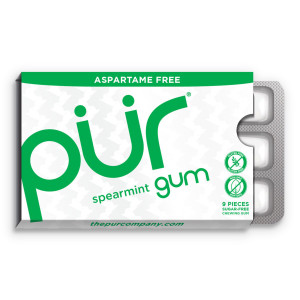 Spearmint Chewing Gum 12.6g - PUR
