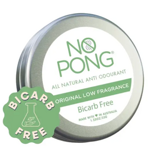 No Pong LOW FRAGRANCE BiCarb FREE Anti Odourant 35g Tin