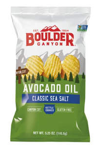 Potato Chips (Avocado Oil) Sea Salt 149g  - Boulder Canyon