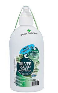 Silver Colloid Peppermint Body Wash 500ml - Silver Health