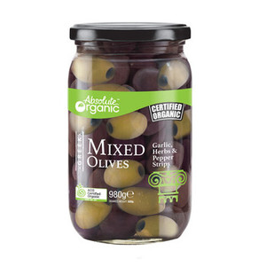 Olives Mixed with Herbs Organic 980g - Absolute Organic