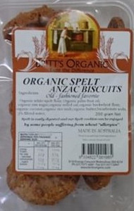 Spelt Anzac Biscuit Organic 200g - Britts Organic