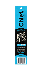 Beef Stick SEA SALT Grass Fed Organic 25g - Chief