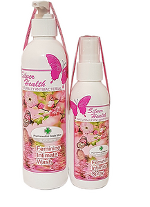 Feminine Intimate Wash/Spray Combo with Silver Colloid 250ml/100ml - Silver Health