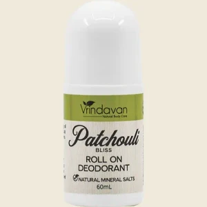 Patchouli Bliss Deodorant Roll On Organic 60ml  - Vrindavan
