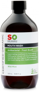 Mouth Wash Wild Mint Organic 500ml - Saba Organics
