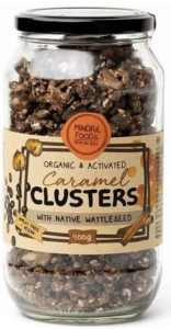 Caramel Clusters Wattleseed Activated Raw Organic 350g Jar - Mindful Foods