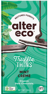 Dark Chocolate Truffle Thins MINT CREME Organic 84g - Alter Eco