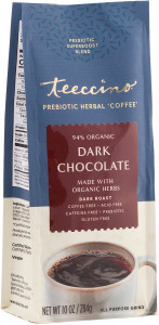 Dark Chocolate Prebiotic Herbal Coffee Organic 284g All Purpose Grind - Teeccino