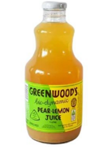Juice - Pear & Lemon Biodynamic/Organic 1L - Greenwood Orchards