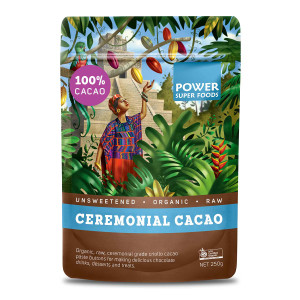 Cacao Paste Raw CEREMONIAL BUTTONS Organic 250g - Power Super Foods