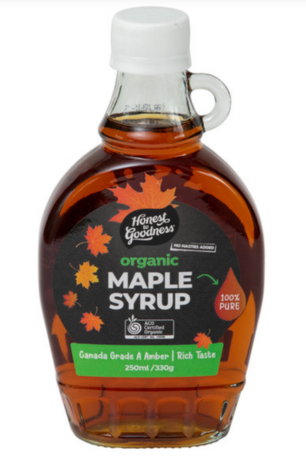 Maple Syrup Organic 250ml - Honest to Goodness