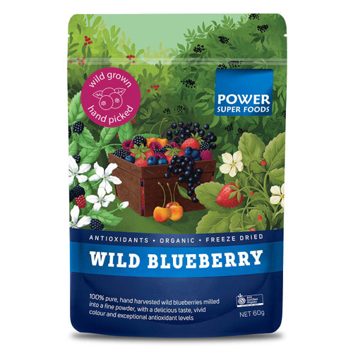 Wild Blueberry Powder Organic 60g - Power Super foods