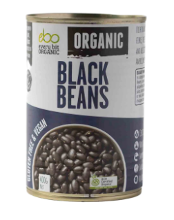 Black Beans Organic 400g - Every Bit Organic