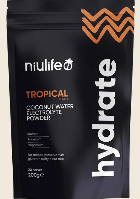 Hydrate Electrolyte Powder Tropical Organic 200g - Niulife