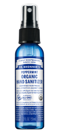 Peppermint Hand Sanitiser 59ml - Dr Bronners