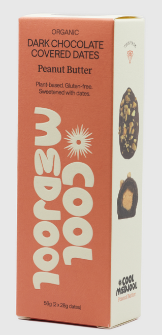 Peanut Butter Dark Choc Dates Organic Twin Pk - Cool Medjool