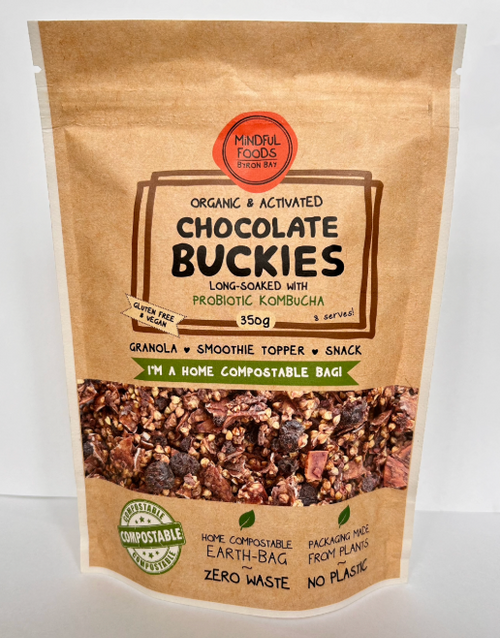 Buckies CHOCOLATE Activated Organic 350g - Loving Earth