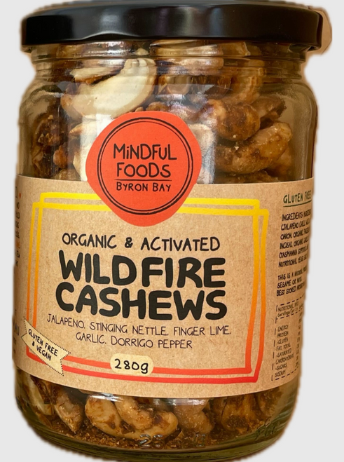 Wildfire Cashews Activated Organic 280g - Mindful Foods