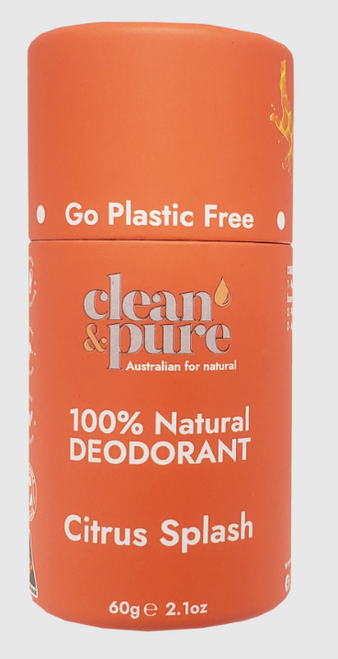 CITRUS SPLASH Natural Deodorant 60g - Clean & Pure
