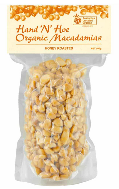 Macadamias HONEY ROASTED Organic 500g - HnH