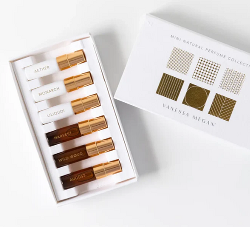 Perfume Mini Collection 100% Natural 6 x 3ml rollers - Vanessa Megan