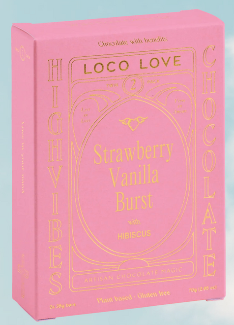 Strawberry Vanilla Burst Organic TWIN Pack 70g - Loco Love