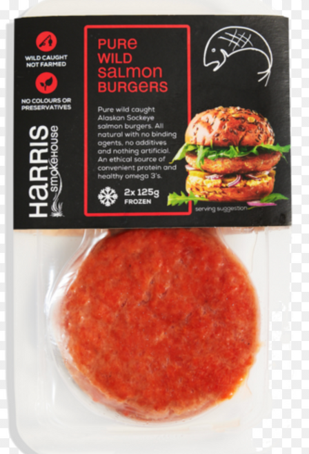 SALMON PATTIES Wildcaught Atlantic 250g - Harris