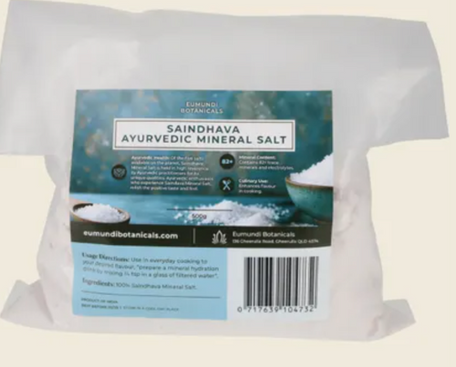 Saindhava Ayurvedic Mineral Salt Ground 500g - Eumundi Botanicals