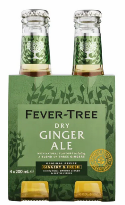 Ginger Ale 4 x 200ml Pack - Fever Tree