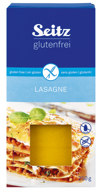 Gluten Free LASAGNE Sheets 250g - Seitz