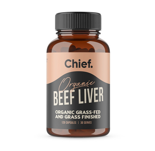 Liver Capsules Organic Grass Fed Beef 120 Caps - Chief