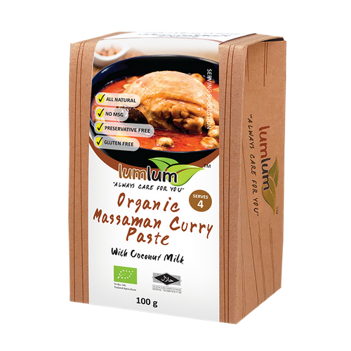 MASSAMAN Curry Paste ORGANIC 100g - Lum Lum