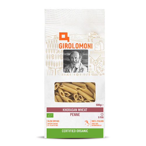 KHORASAN Wheat PENNE RIGATE Organic 500g- Girolomoni