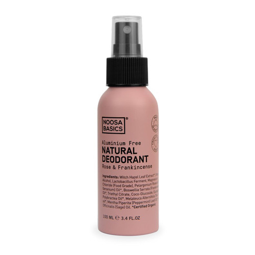 ROSE & FRANKINCENSE Deodorant SPRAY 100ml - Noosa Basics