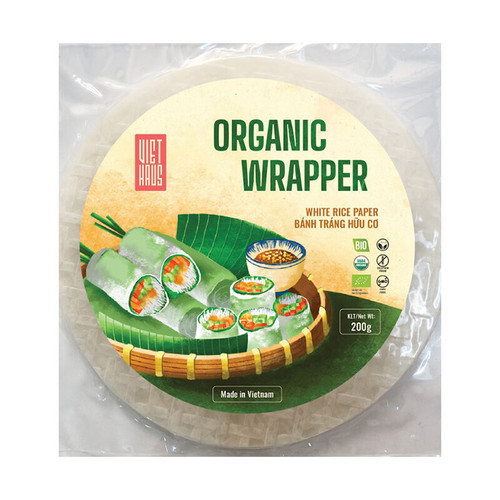 Rice Paper WRAPPERS Organic (22 pieces) 200g - Viet Haus