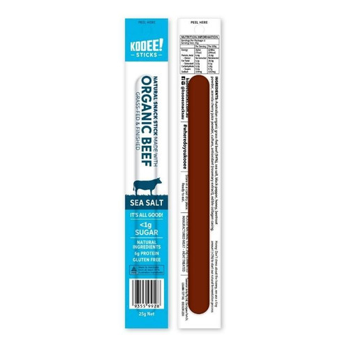 Beef Stick SEA SALT Organic 25g - Kooee