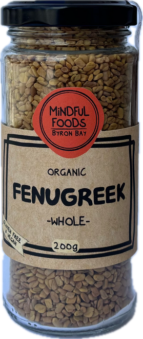 Fenugreek Whole Organic 200g - Mindful Foods